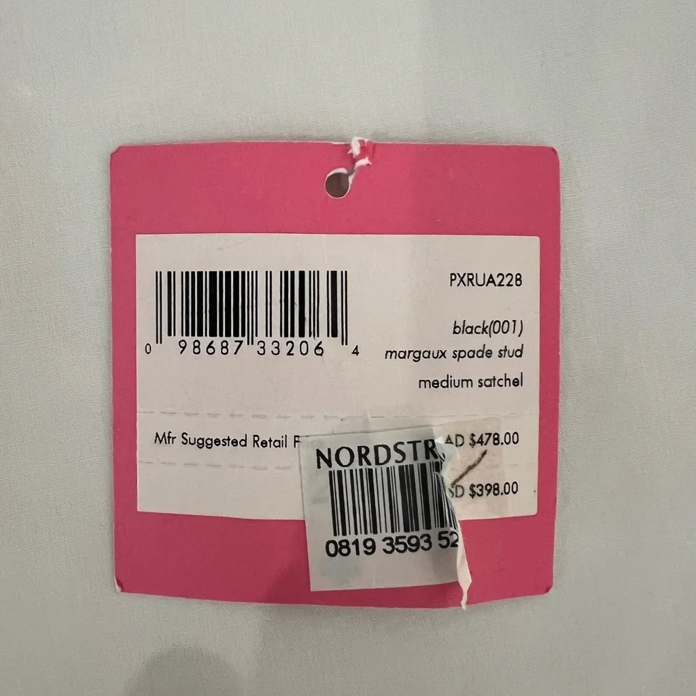 NWT Kate Spade New York “Margaux Spade Stud Medium Satchel” +dust/storage bag - Picture 15 of 16